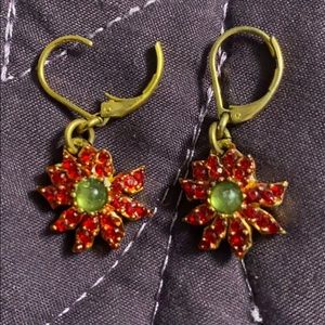 Poinsettia Earrings